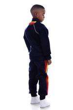 Navy Multi-Colour Boys Trackpant