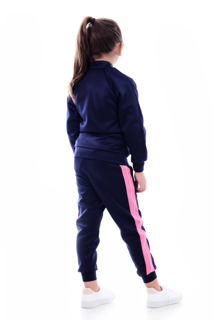 Trendy Navy Pink Trackpant