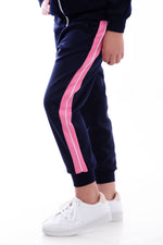 Trendy Navy Pink Trackpant